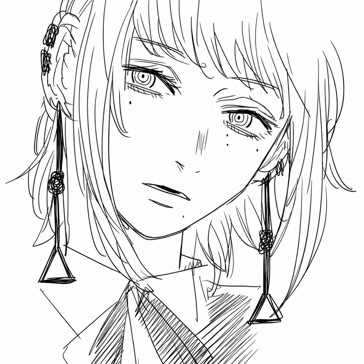 Li'l D 的黑白素描头像